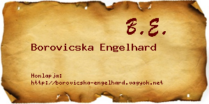Borovicska Engelhard névjegykártya